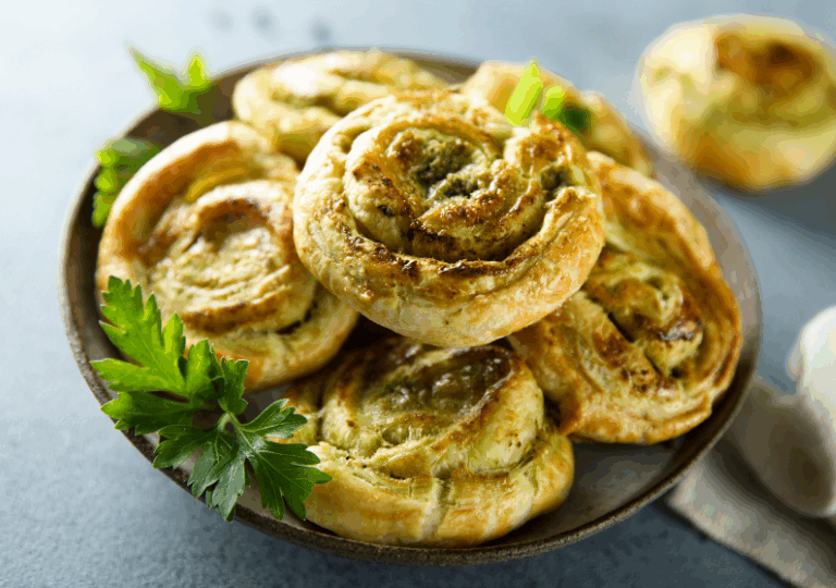 Käse-Pesto-Schnecken – Mediterranes vegetarisches Gebäck