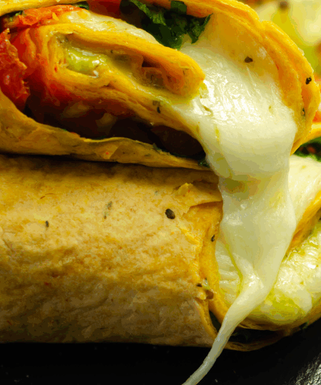 Pesto-Mozzarella-Wrap