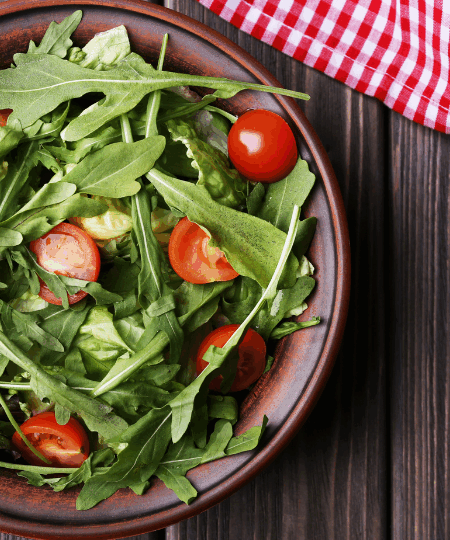 Rucola-Salat mit Kirschtomaten