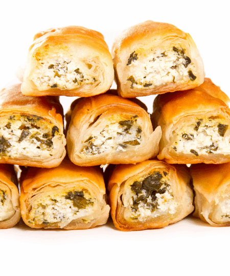 Spinat-Käse-Rollen – Vegetarisches herzhaftes Gebäck