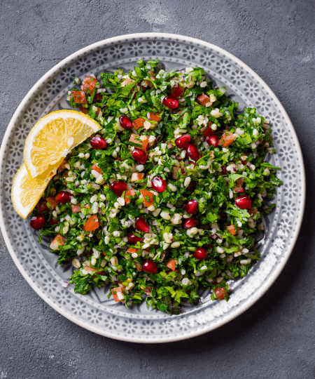 Petersilien-Salat mit Bulgur (Taboulé)