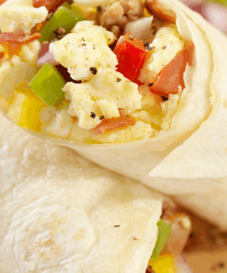 Veganer Tofu-Scramble-Burrito