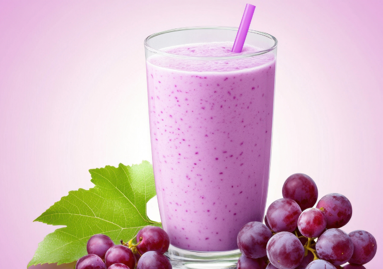 Trauben-Smoothie mit Mandelmilch und Zimt