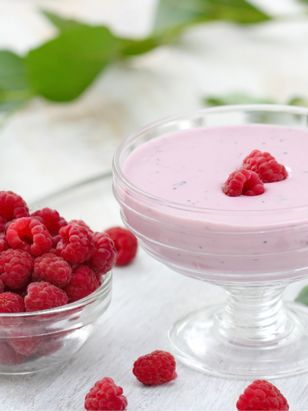 vegane Himbeer-Mousse mit Aquafaba