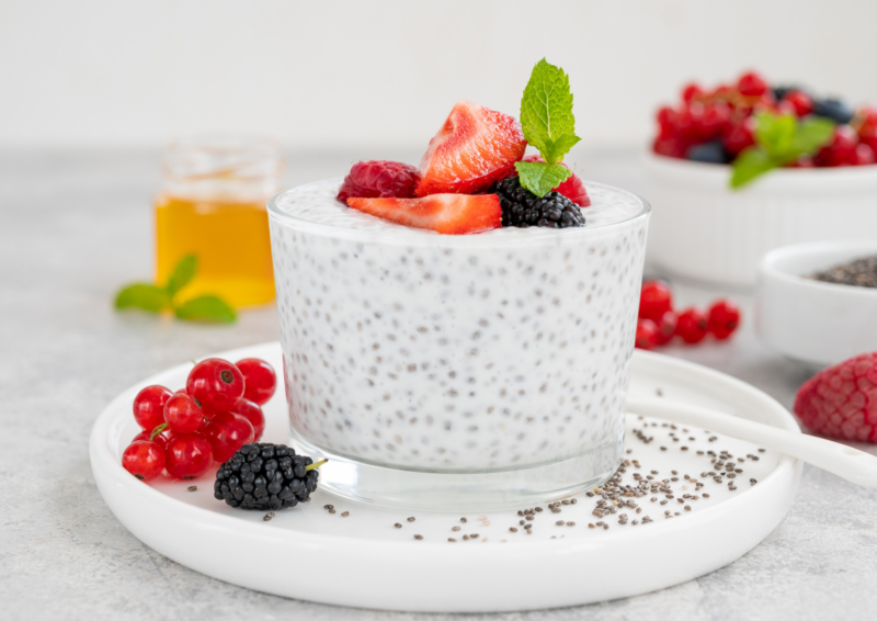 Veganer Kokos-Limetten-Pudding (ohne Kochen)