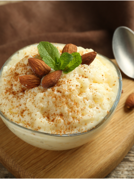 Veganer Vanille-Mandel-Milchreis – Leicht & Cremig