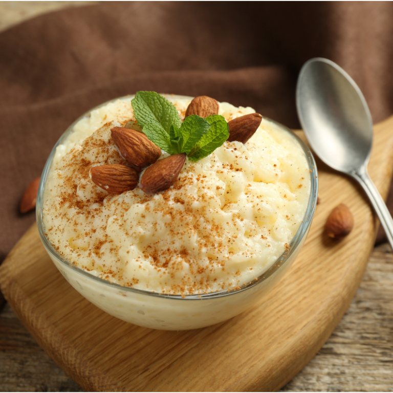 Veganer Vanille-Mandel-Milchreis – Leicht & Cremig