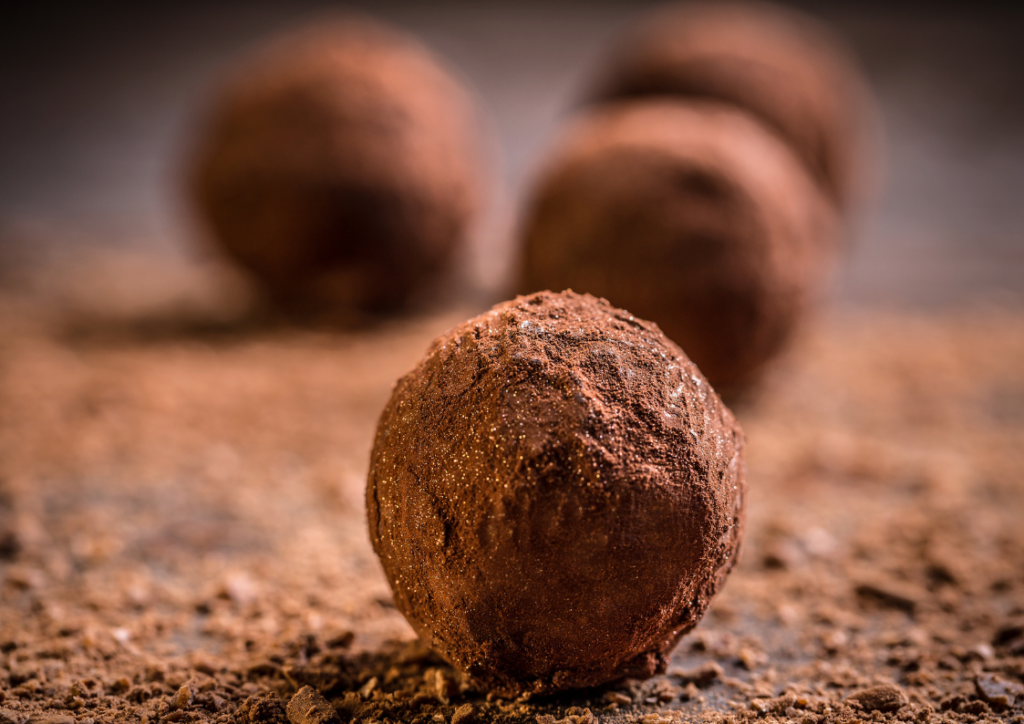 Vegane Schoko-Trüffel mit Erdnussbutter