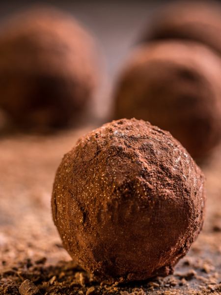 Vegane Schoko-Trüffel mit Erdnussbutter