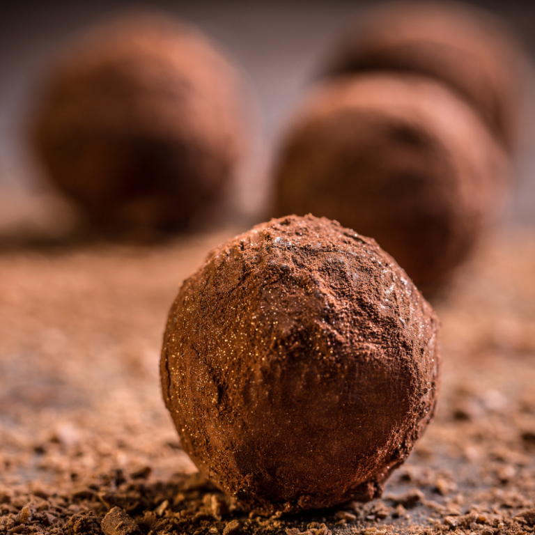 Vegane Schoko-Trüffel mit Erdnussbutter