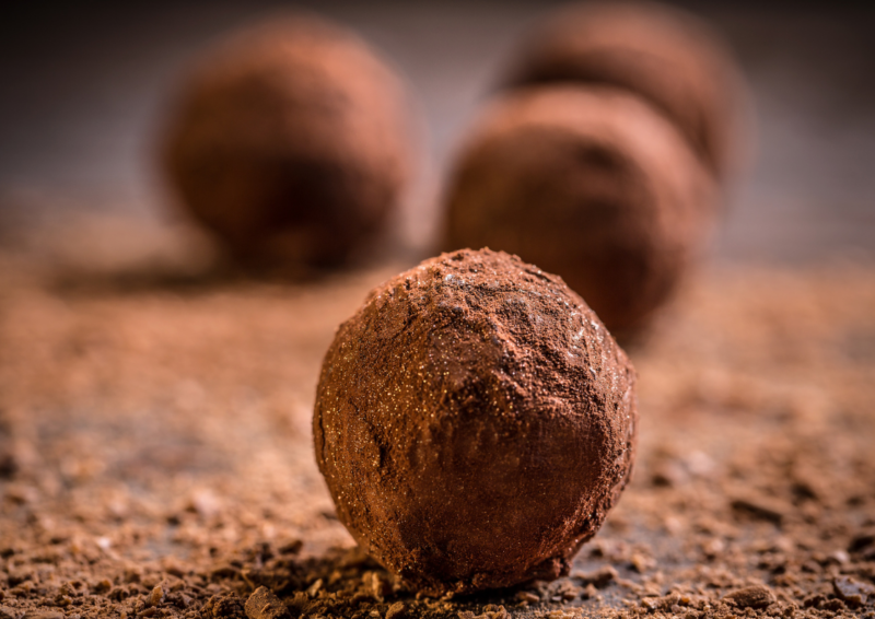 Vegane Schoko-Trüffel mit Erdnussbutter