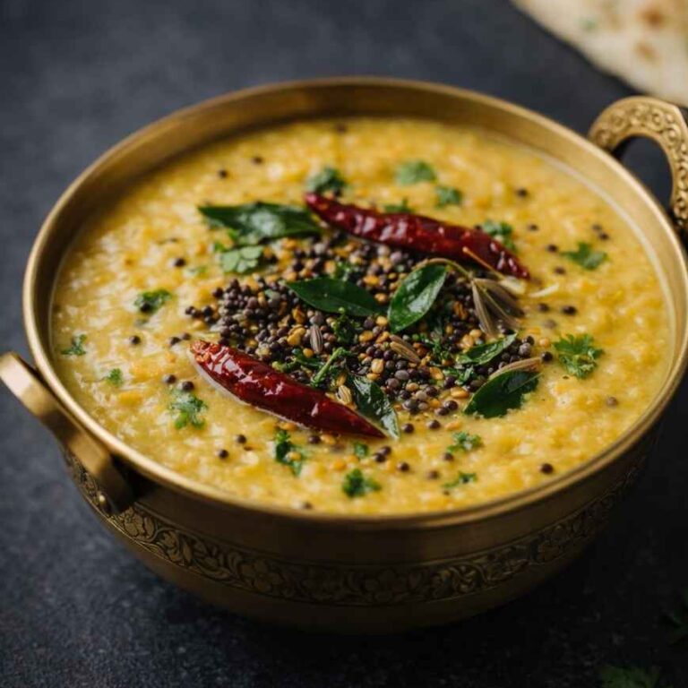 Nariyal Dal – Cremiges Linsendal mit Kokosmilch und südindischen Gewürzen