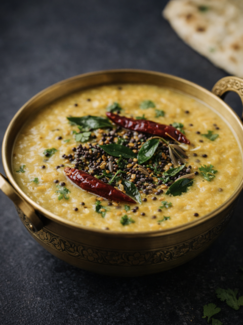 Nariyal Dal – Cremiges Linsendal mit Kokosmilch und südindischen Gewürzen