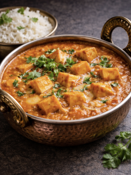 Paneer Butter Masala – Cremiges Tomaten-Curry mit Paneer und milden Gewürzen