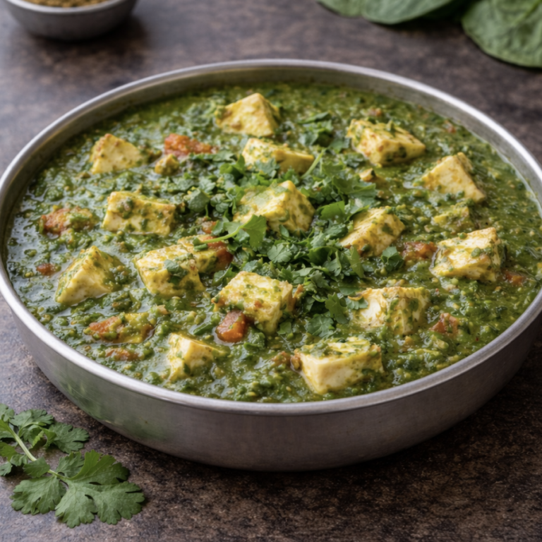 Palak Paneer – Cremiges Spinat-Paneer-Curry, nährstoffreich und aromatisch