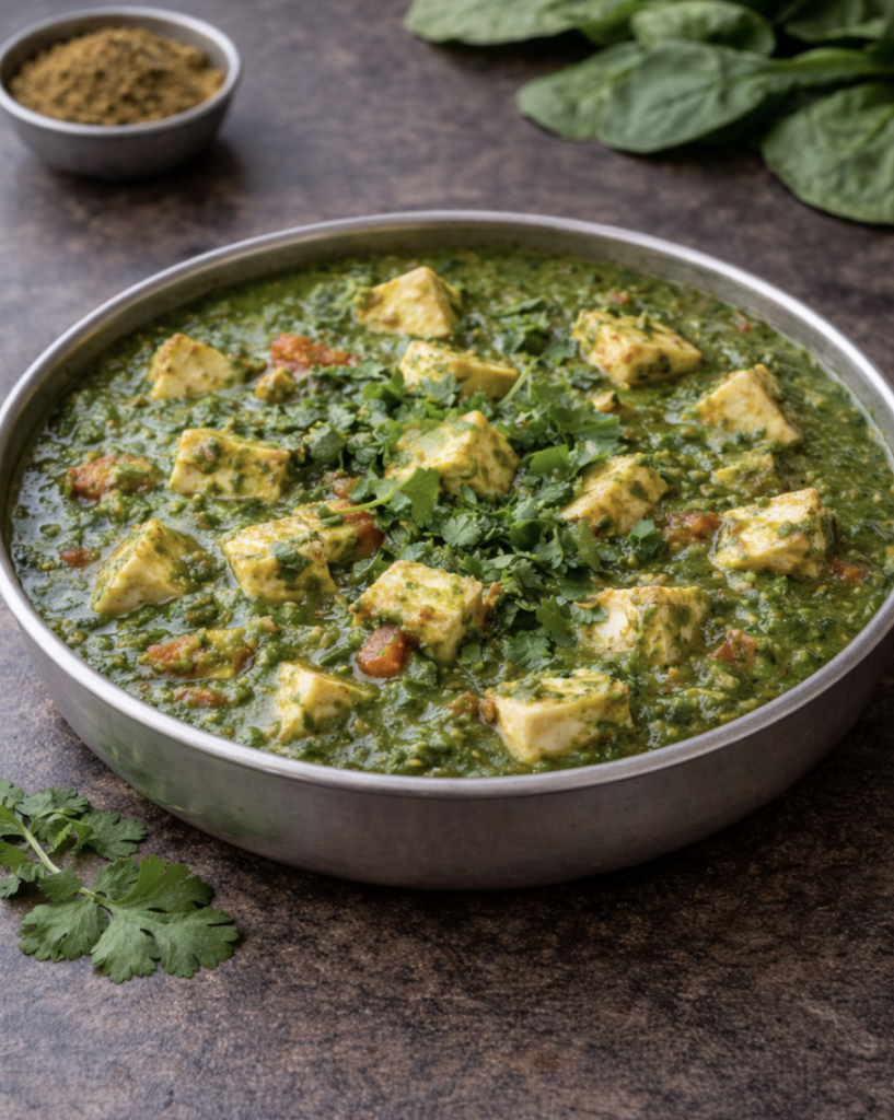Palak Paneer – Cremiges Spinat-Paneer-Curry, nährstoffreich und aromatisch
