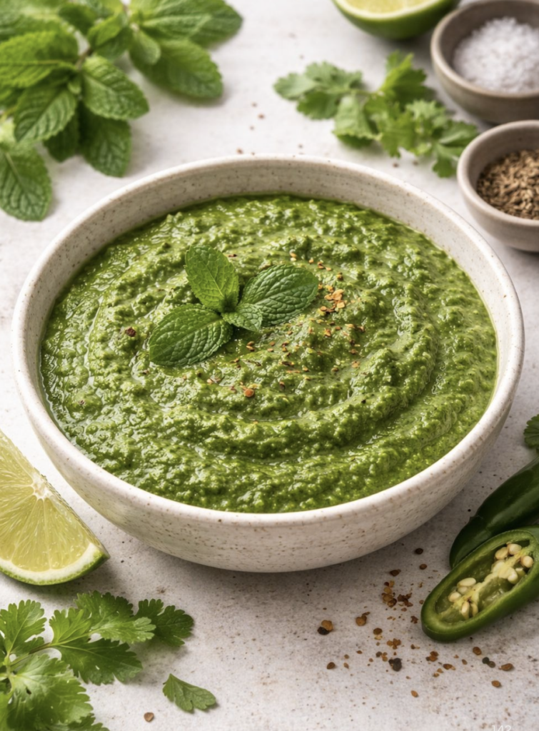 Mint Chutney – Rezept (Pudina Chutney)