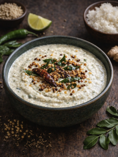Coconut Chutney – Mildes Kokosnuss-Chutney