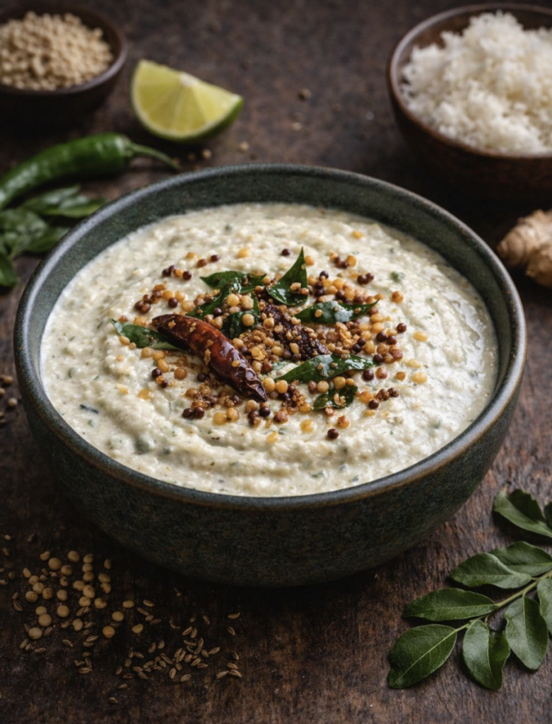 Coconut Chutney – Mildes Kokosnuss-Chutney