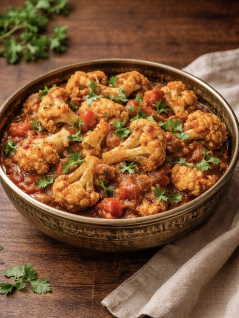 Gobi Masala – Blumenkohlcurry mit aromatischen Gewürzen