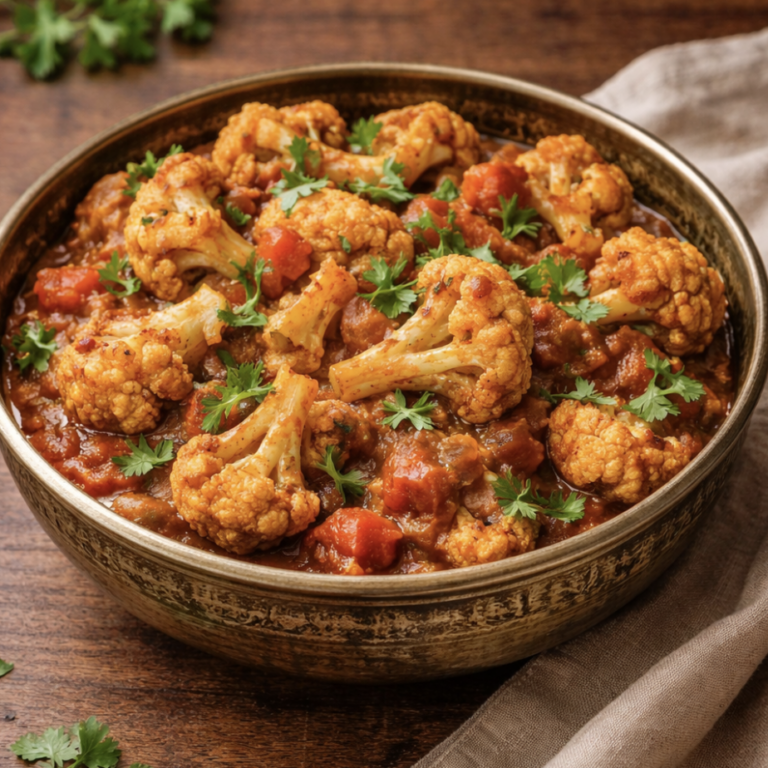Gobi Masala – Blumenkohlcurry mit aromatischen Gewürzen