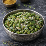 Beans Poriyal – Südindisches Bohnen-Pfanne