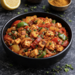 Würziges Paneer Capsicum Stir Fry