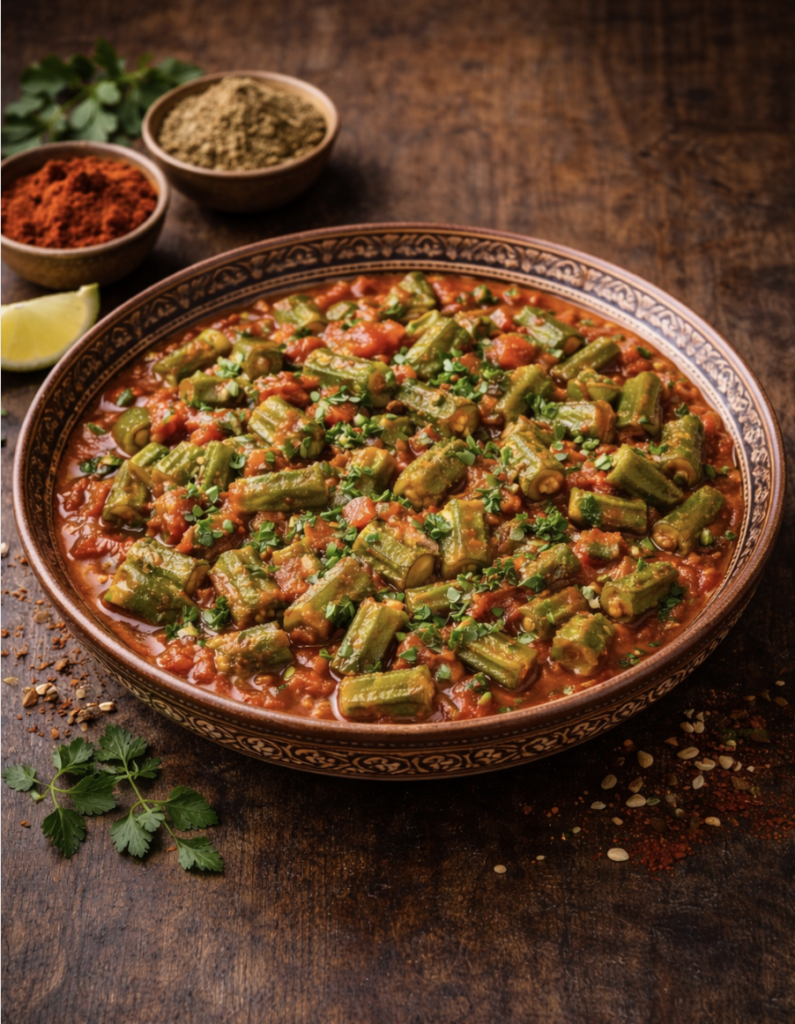 Okraschoten-Eintopf orientalischer Art