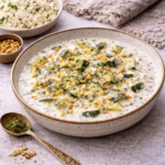 Zucchini-Eitopf mit Joghurt-Minz-Sauce