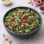 Spinat-Salat mit Granatapfel – Frisch, knackig & voller Vitamine