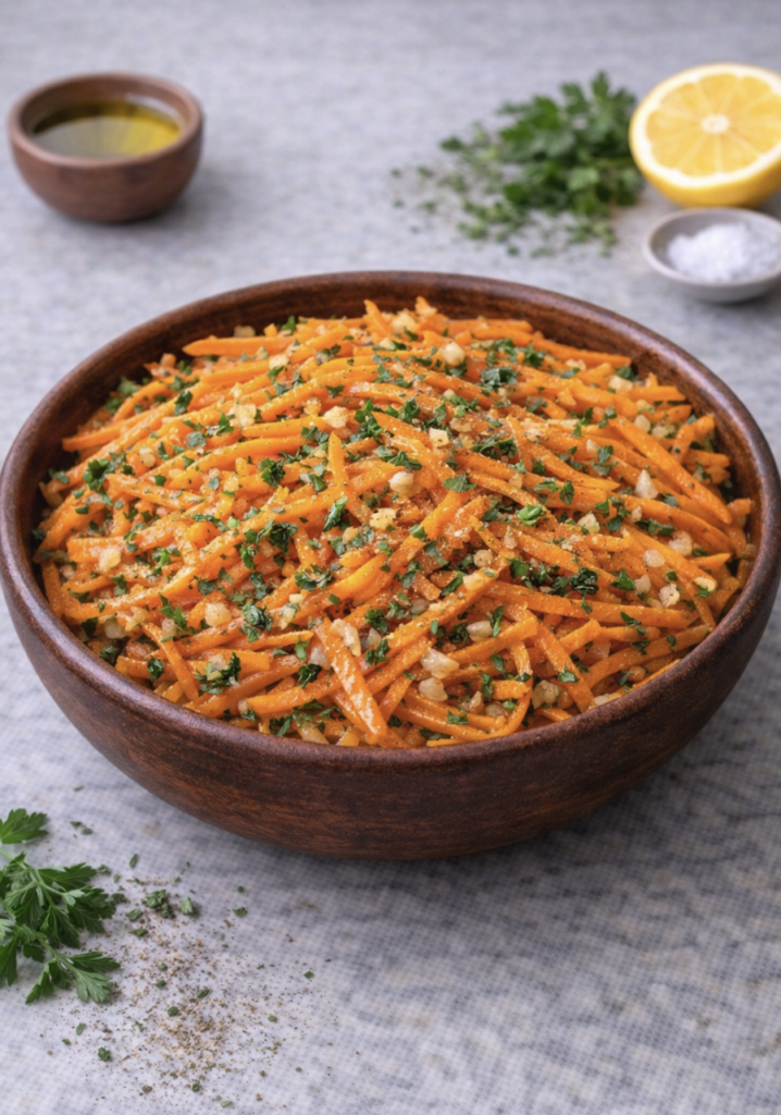 Orientalischer Karottensalat – Frisch, würzig & aromatisch