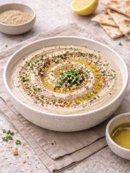 Tahini-Dip mit Petersilie – Cremig, schnell und orientalisch