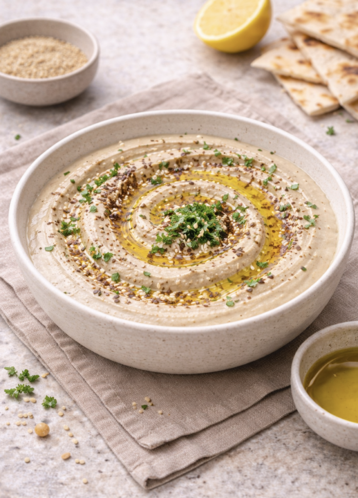 Tahini-Dip mit Petersilie – Cremig, schnell und orientalisch