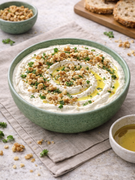 Labneh mit Walnüssen – Cremiger orientalischer Dip