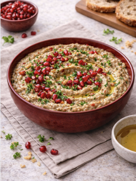 Auberginen-Paprika-Dip – Cremig, aromatisch & orientalisch