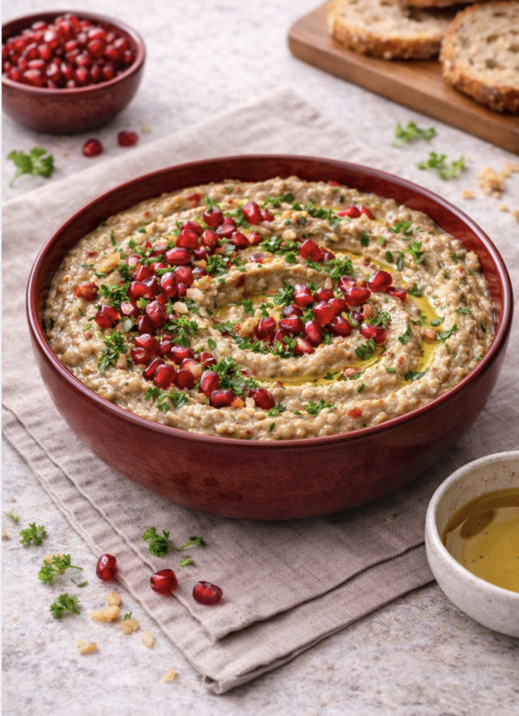 Auberginen-Paprika-Dip – Cremig, aromatisch & orientalisch