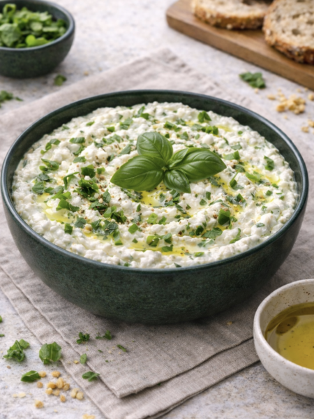 Feta-Basilikum-Dip – Cremig, frisch & in 5 Minuten fertig