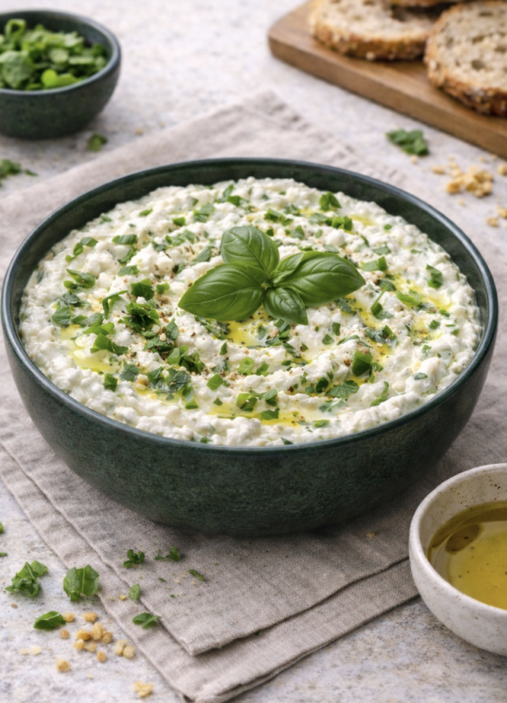 Feta-Basilikum-Dip – Cremig, frisch & in 5 Minuten fertig