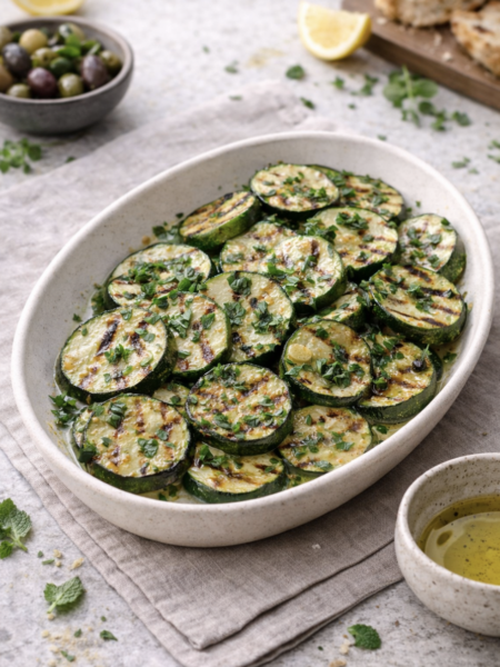 Gegrillte Zucchini mit Zitronensaft – Schnell, leicht & mediterran