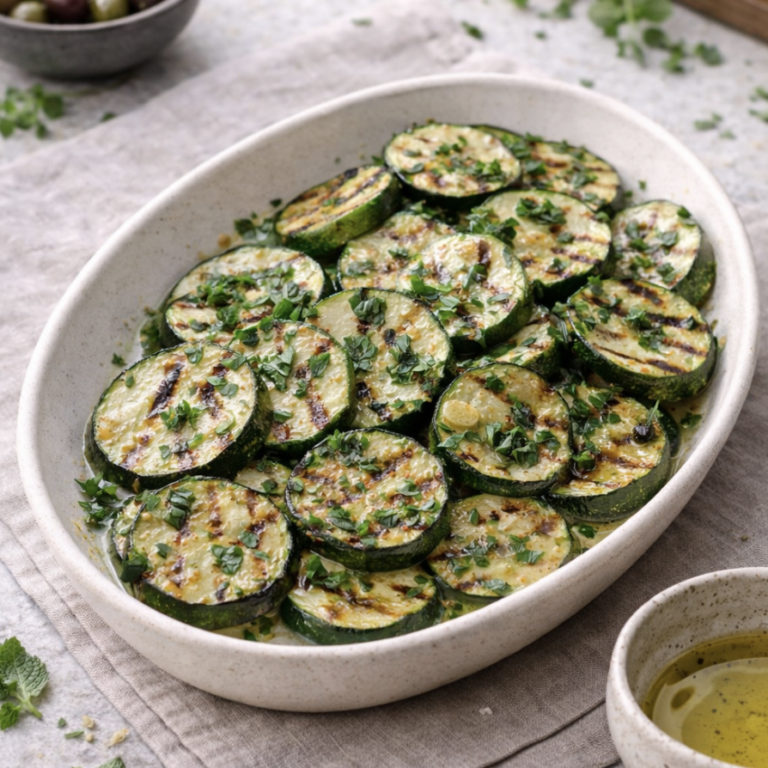 Gegrillte Zucchini mit Zitronensaft – Schnell, leicht & mediterran