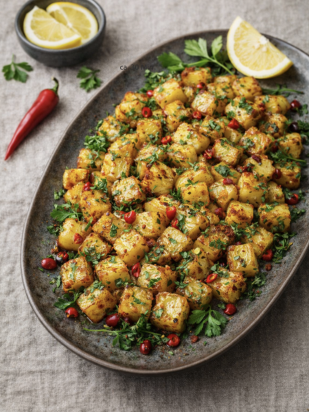 Batata Harra – Würzige Kartoffel-Pfanne wie im Libanon