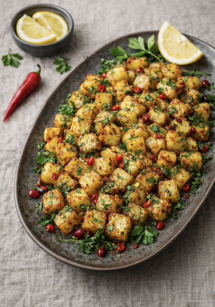 Batata Harra – Würzige Kartoffel-Pfanne wie im Libanon
