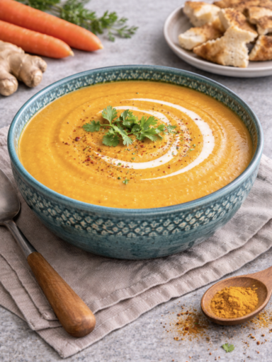 Karotten-Ingwer-Suppe – Cremig, gesund & wärmend