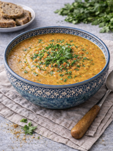 Rote Linsen Suppe – Einfach, gesund & orientalisch würzig