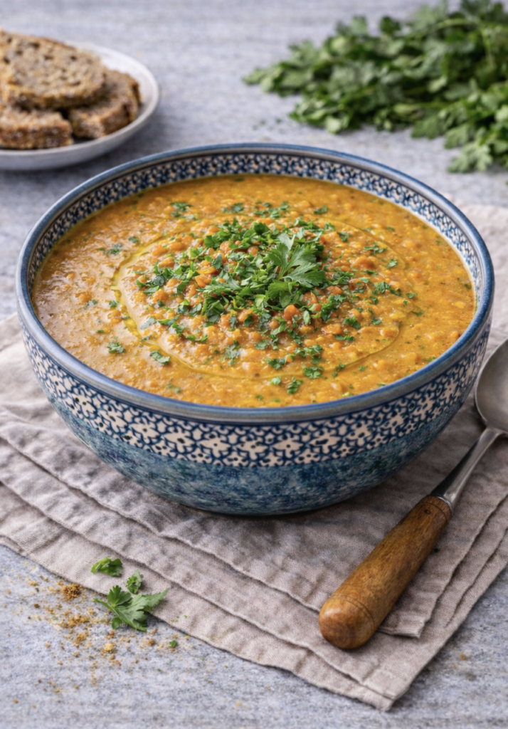 Rote Linsen Suppe – Einfach, gesund & orientalisch würzig