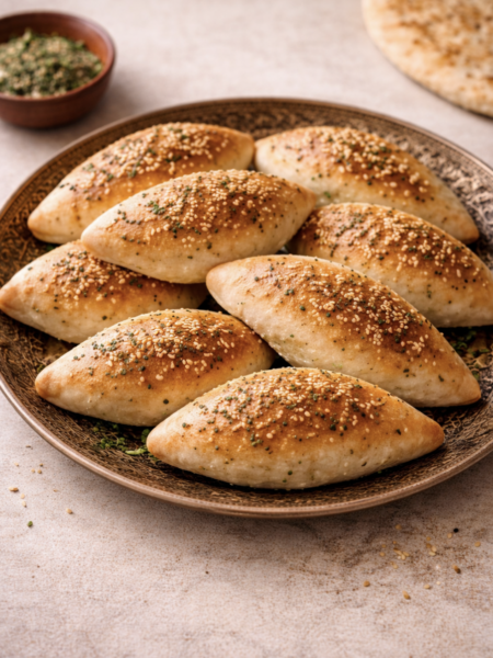 Kräuter-Käse-Fatayer – Orientalische Teigtaschen mit Feta & frischen Kräutern