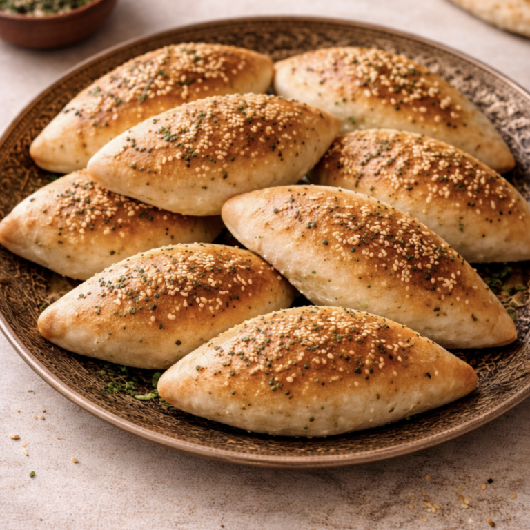 Kräuter-Käse-Fatayer – Orientalische Teigtaschen mit Feta & frischen Kräutern