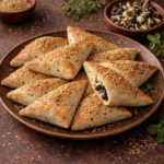 Oliven-Käse-Dreiecke – Knusprige Fatayer mit Feta & aromatischen Oliven