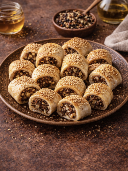 Dattel-Nuss-Röllchen – Süßes Gebäck mit Datteln, Nüssen & Zimt