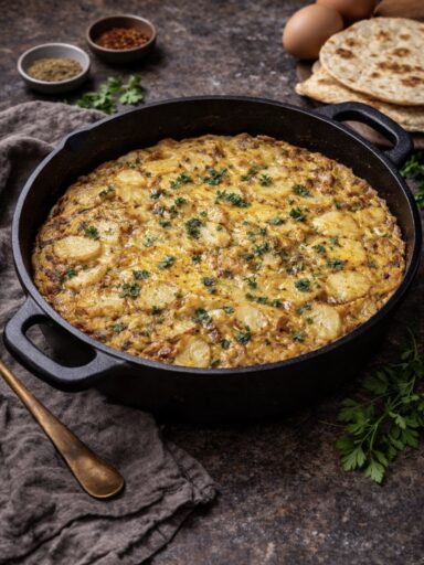 Kartoffel-Omelett mit Kreuzkümmel – Herzhaftes, einfaches Rezept aus der Pfanne